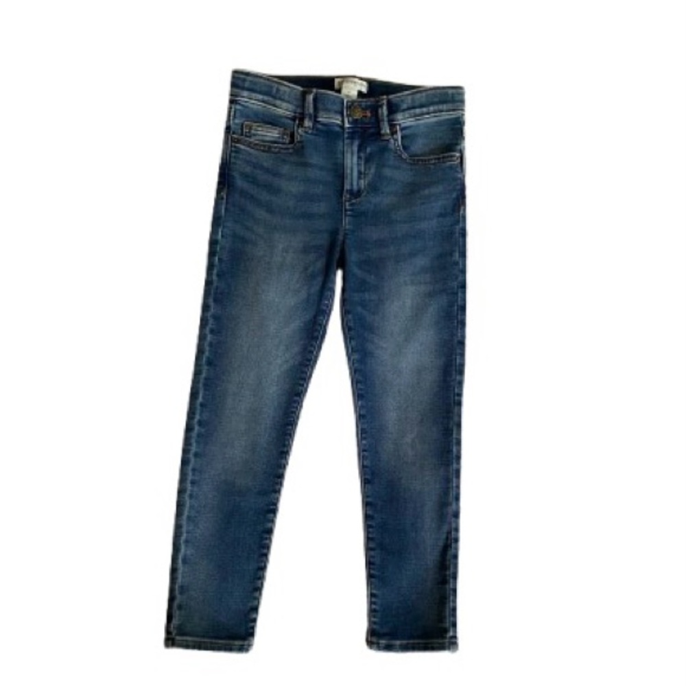 Crewcuts Girl's Blue Skinny Jeans Size 7 Adjustable Waistband Everyday NWOT